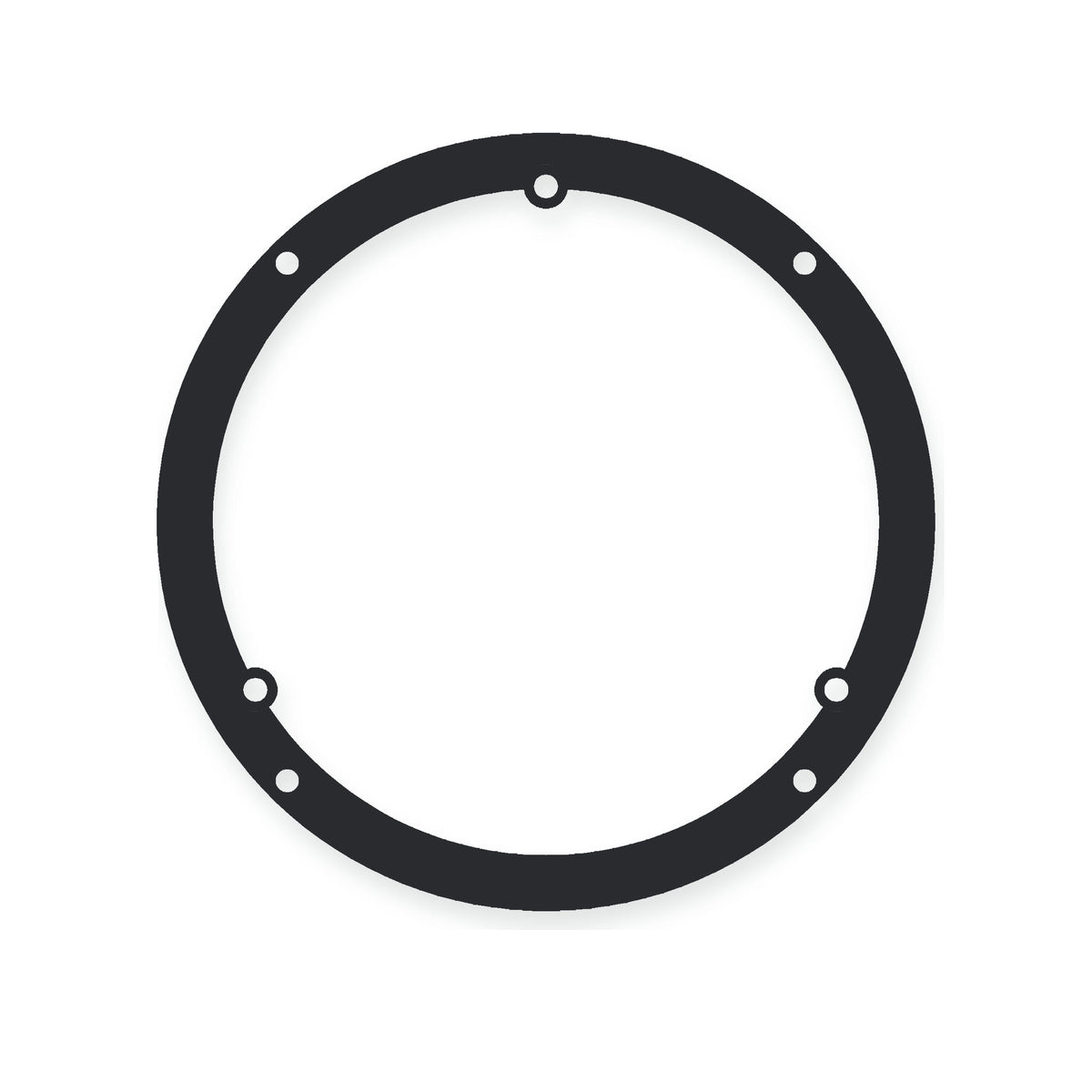 Black front speaker adapter shown from the front on a neutral studio background.