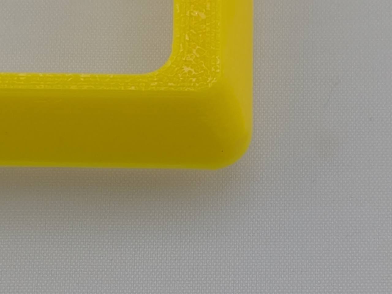 Yellow Alpine CD radio replacement bezel trim ring front product view