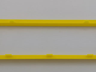 Yellow Alpine CD radio replacement bezel trim ring angled product view