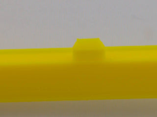 Yellow Alpine CD radio replacement bezel trim ring corner detail
