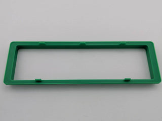 Green Alpine CD radio replacement bezel trim ring mounting tab close-up