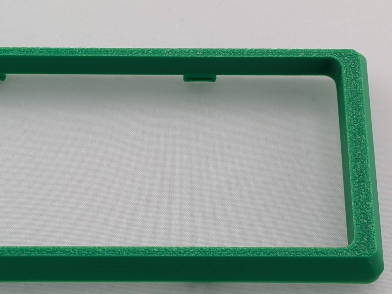 Green Alpine CD radio replacement bezel trim ring side profile