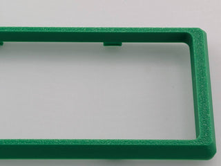 Green Alpine CD radio replacement bezel trim ring side profile