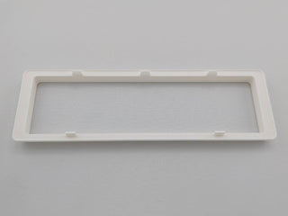 White Alpine CD radio replacement bezel trim ring front product view