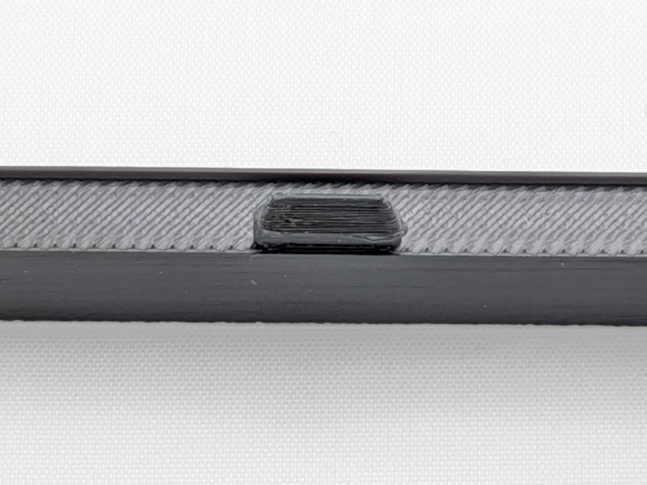 Black Alpine CD radio replacement bezel trim ring side profile
