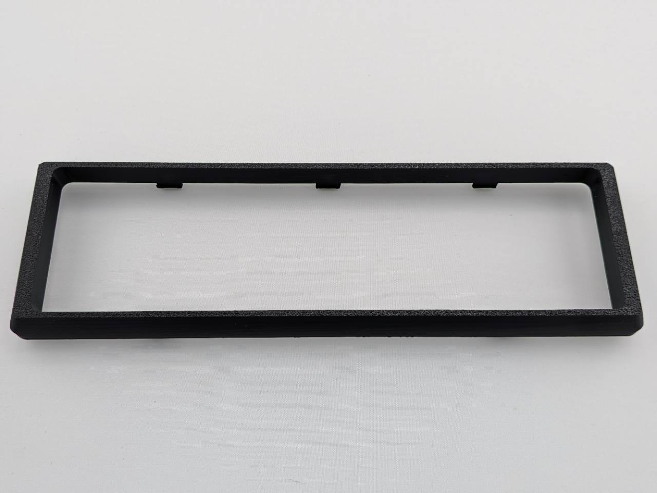 Black Alpine CD radio replacement bezel trim ring front product view
