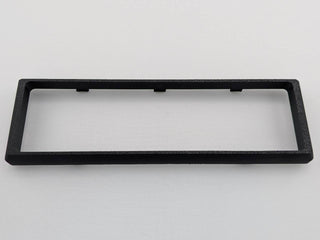Black Alpine CD radio replacement bezel trim ring front product view