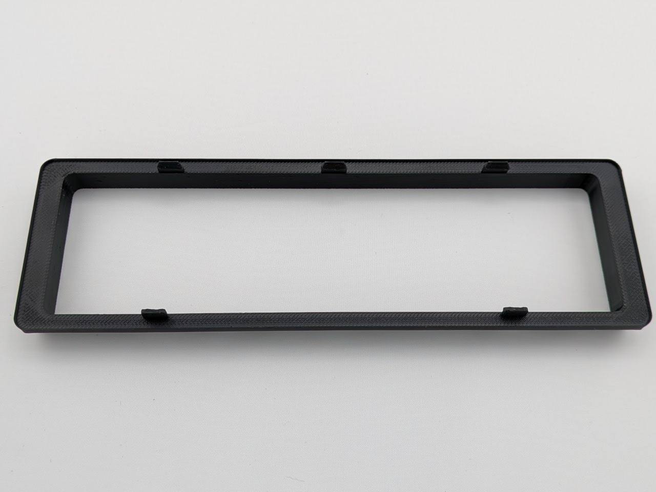 Black Alpine CD radio replacement bezel trim ring edge profile