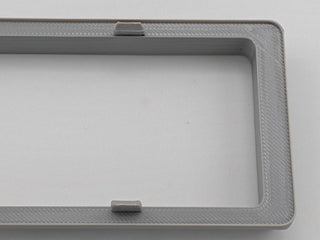 Gray Alpine CD radio replacement bezel trim ring front product view