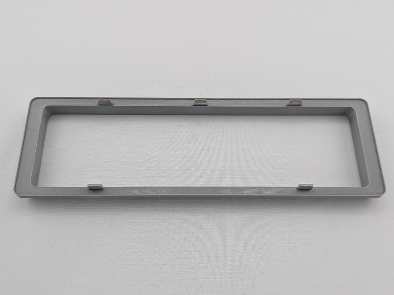 Gray Alpine CD radio replacement bezel trim ring edge profile