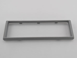 Gray Alpine CD radio replacement bezel trim ring full product view