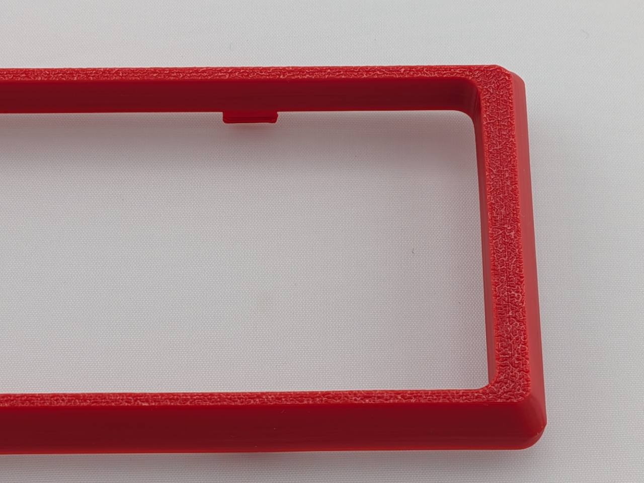 Red Alpine CD radio replacement bezel trim ring front product view