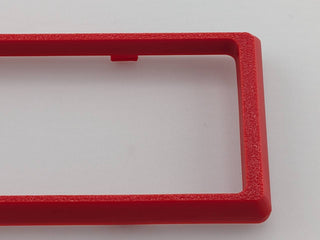 Red Alpine CD radio replacement bezel trim ring front product view