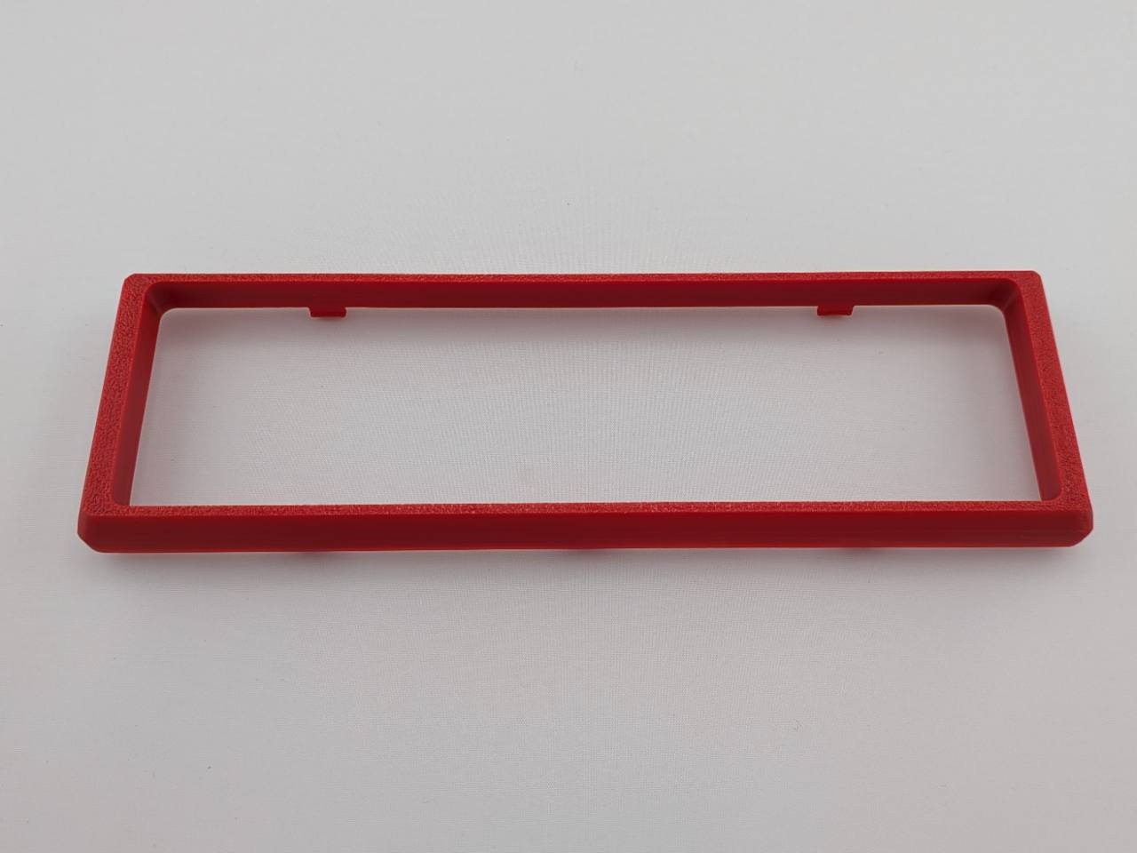 Red Alpine CD radio replacement bezel trim ring edge profile