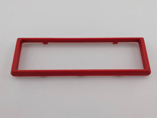 Red Alpine CD radio replacement bezel trim ring edge profile