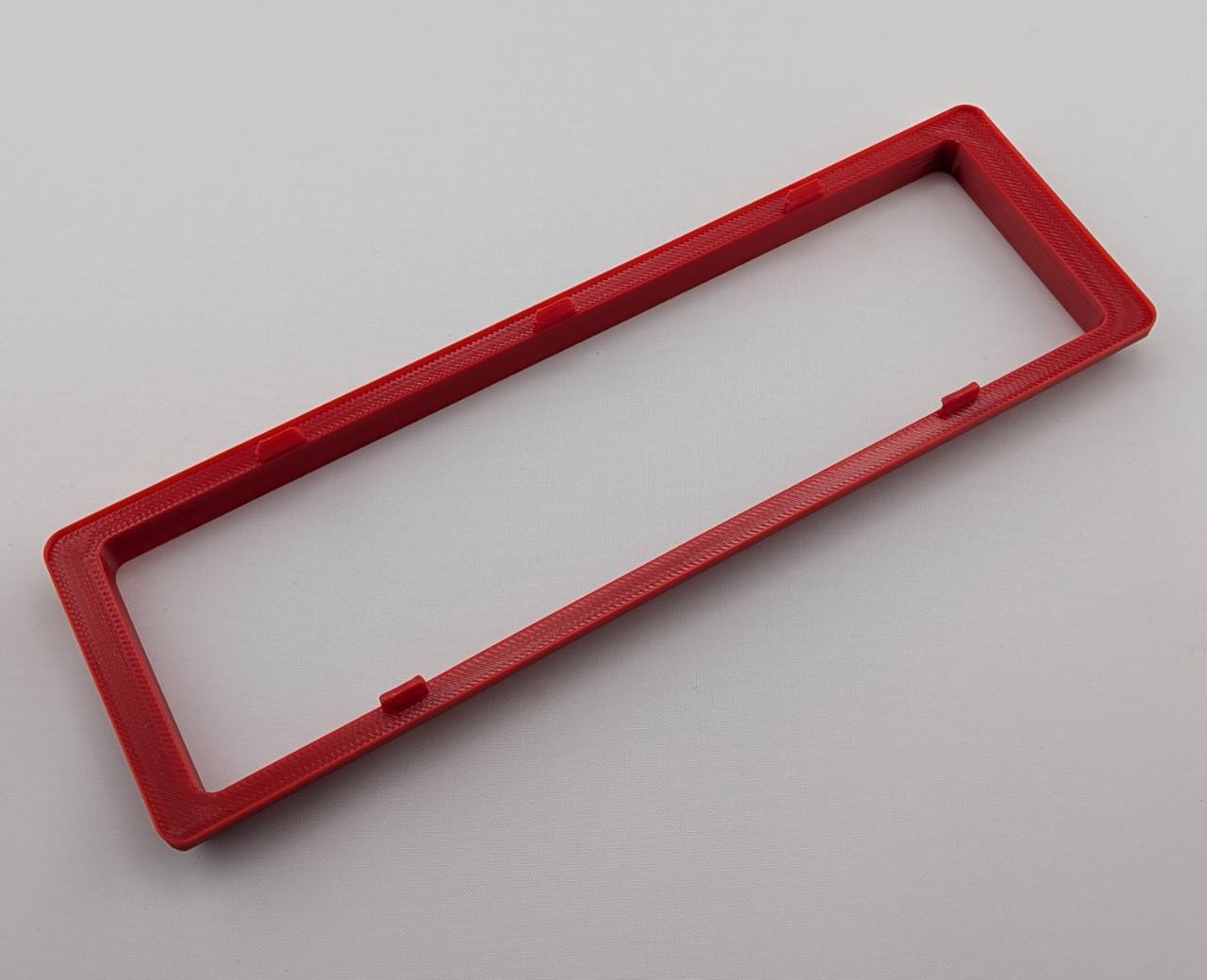 Red Alpine CD radio replacement bezel trim ring full product view
