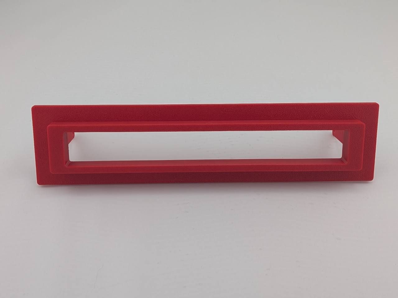 Red TightPrints Kenwood KGC bezel front detail showing textured finish