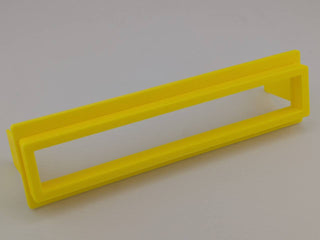 Yellow TightPrints two-piece replacement faceplate and fitment-based bezel set for Alpine ERE-G180, G-180, 3318, 3331, and 3321, angled front view