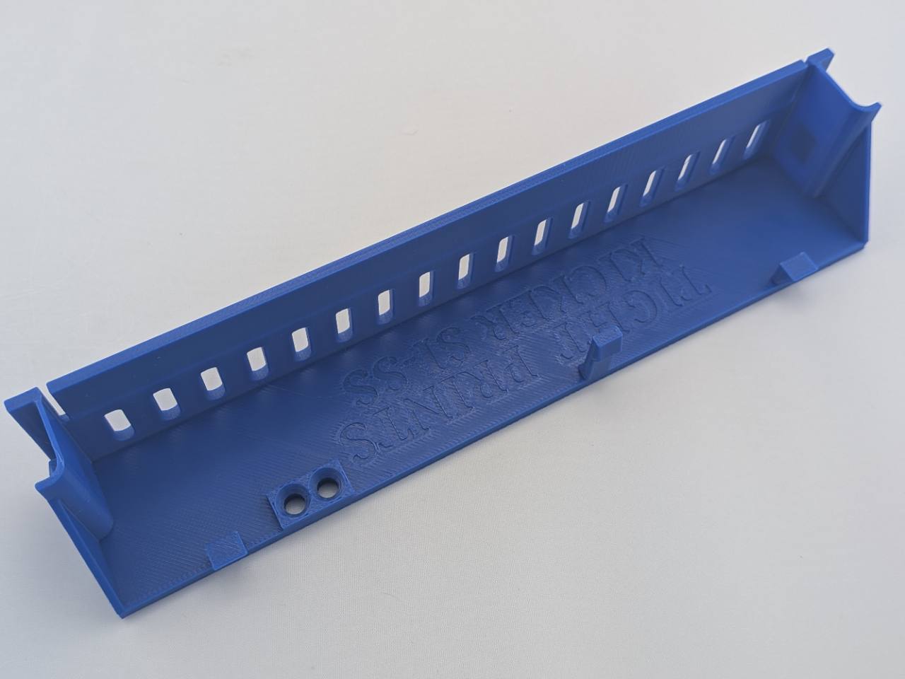 Blue Kicker amplifier terminal cover interior and mounting detail