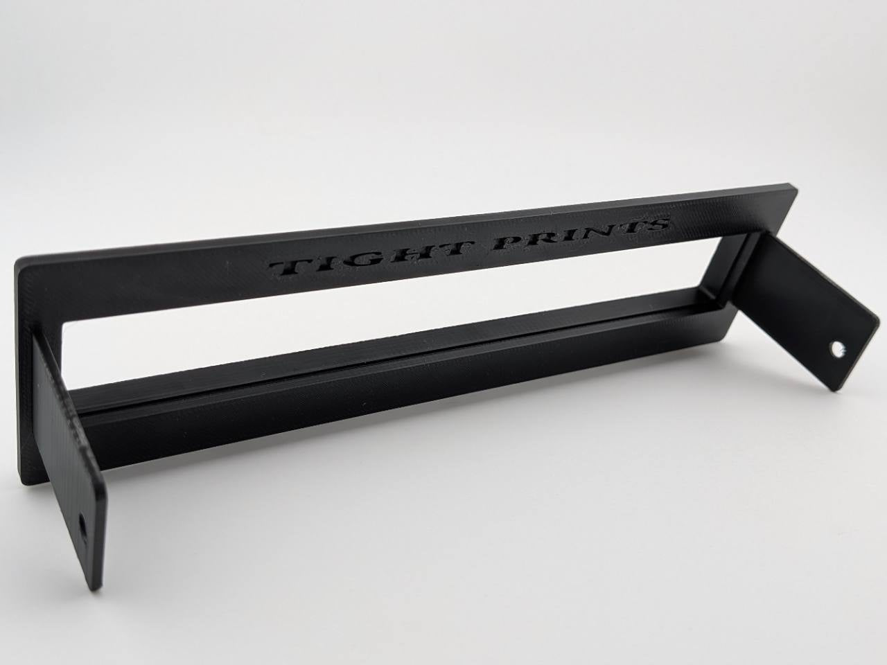 Rear product-only view of the Black TightPrints two-piece replacement faceplate and fitment-based bezel set for the Alpine ERE-G190