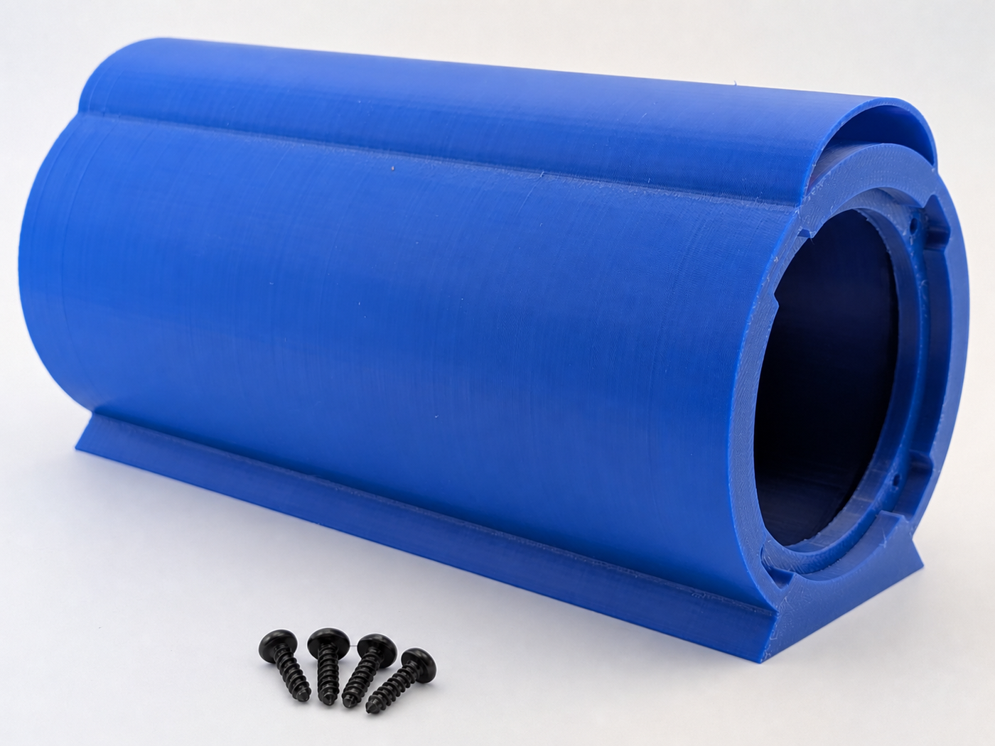 Blue replacement ported enclosure for B2 Audio Rampage RC2 with four included screws; subwoofer not included