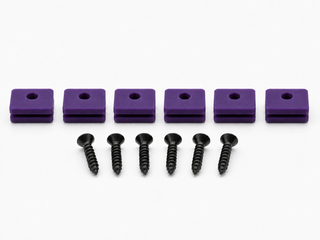 Purple Hifonics Series VII and VIII replacement mounting kit showing six feet and six included screws