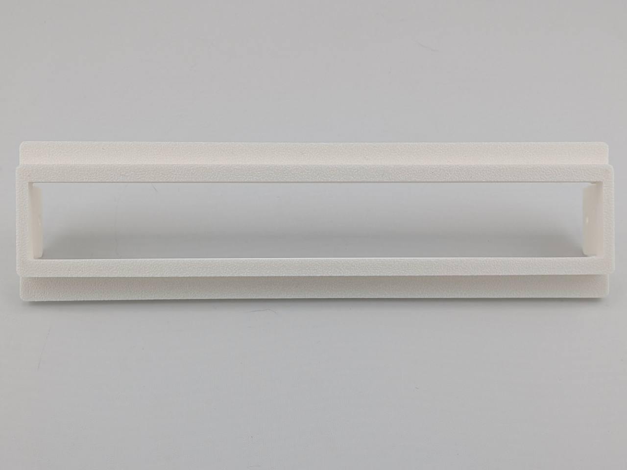 White Kicker KQ9 replacement faceplate and bezel set, straight reference view
