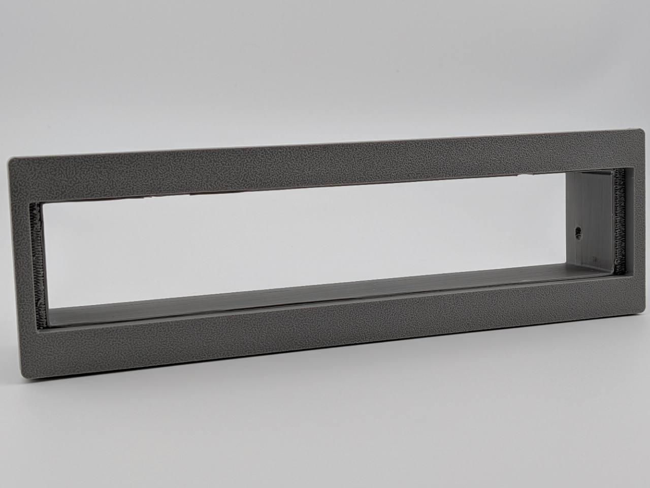 Gray replacement integrated faceplate bezel for the Precision Power PPI E.7 Equalizer, product-only front view
