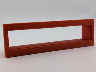 Red replacement integrated faceplate bezel for the Precision Power PPI E.7 Equalizer, product-only front view