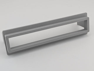 Gray TightPrints two-piece replacement faceplate and fitment-based bezel set for Alpine ERE-G180, G-180, 3318, 3331, and 3321, angled front view