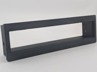 Black replacement integrated faceplate bezel for the Precision Power PPI E.7 Equalizer, product-only front view