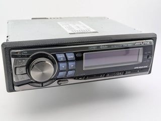 Black replacement trim ring installed on an Alpine CDA-9887 receiver for fitment proof; receiver and electronics are not included