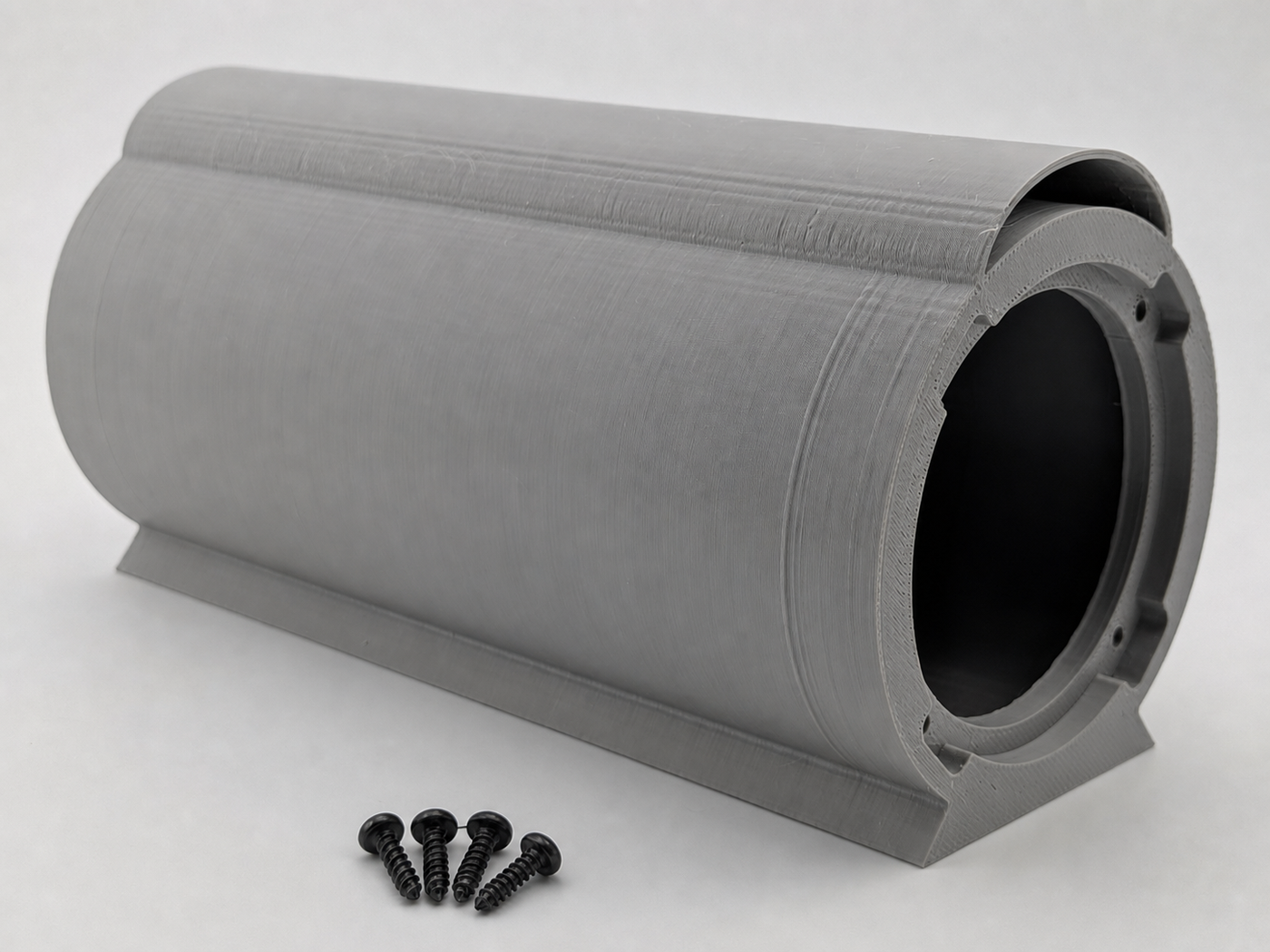 Gray replacement ported enclosure for B2 Audio Rampage RC2 with four included screws; subwoofer not included